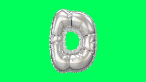 3D Pearl Chrome balloon Letter D animation Stock Footage 263239911