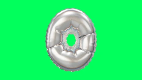 3D Pearl Chrome balloon Letter O animation Stock Footage 263239988