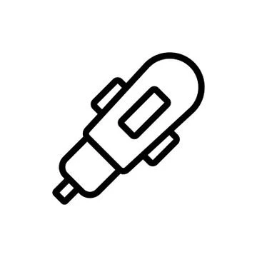 3d pen for creative building icon vector outline illustration Ilustración de archivo