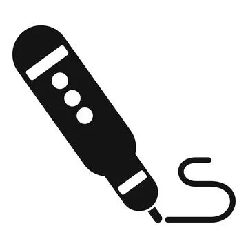 3d pen engineer icon, simple style イラスト素材