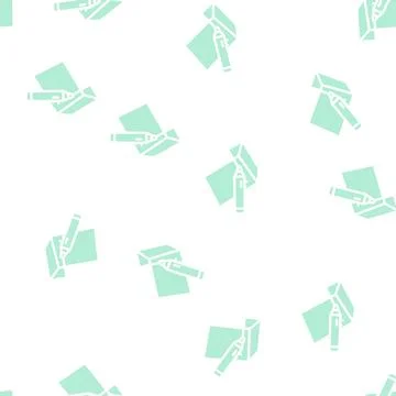 3d pen glyph vector seamless pattern flat Stock Illustration