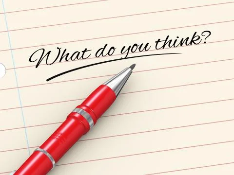 3d pen on paper - what do you think Stock Illustration