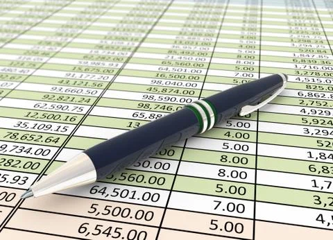 3d pen on the sheet Stock Illustration