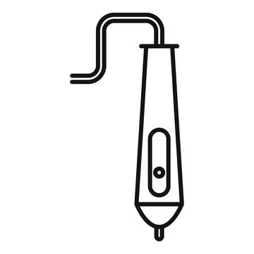 3d pen technology icon, outline style Stockillustratie