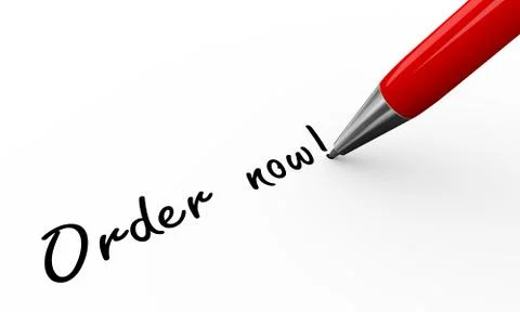 3d pen writing order now Stock Illustration