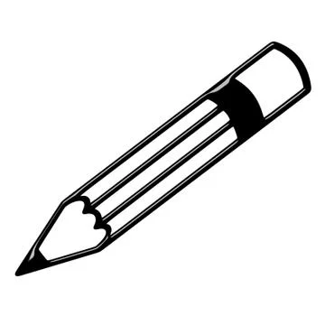 3D Pencil Stock Illustration