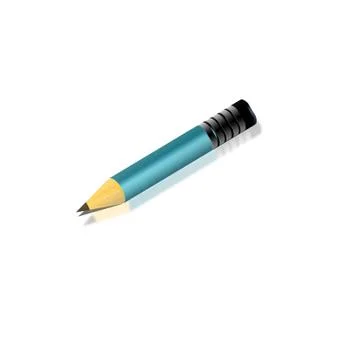 3d pencil Stock Illustration