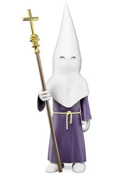 3d penitent in a holy week procession Stock Illustration