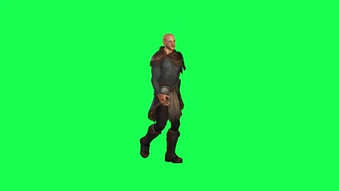 3d people in chroma key background isolated A merchant man buying and selling an Stock-Footage 243972355