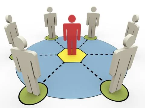 3d people communication Stock Illustration