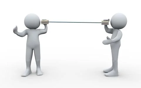 3d people communication Illustrazione stock