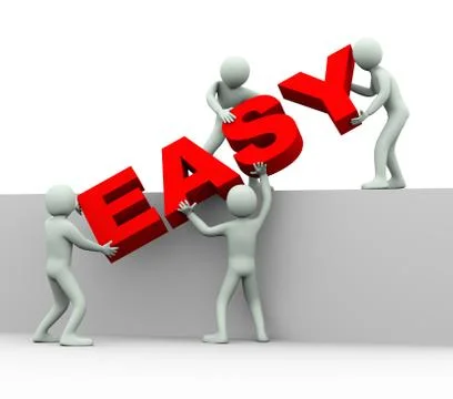 3d people - concept of easy Stock Illustration