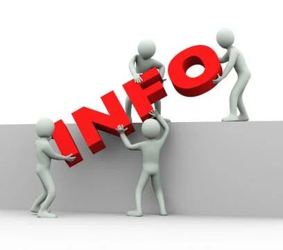 3d people - concept of information Stock Illustration