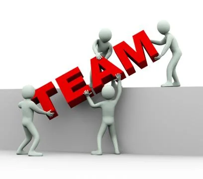 3d people - concept of team Stock Illustration