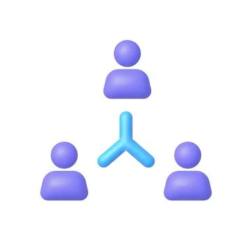 3d people icon 3d for web design. People icon 3d, great design for any purposes Stock Illustration