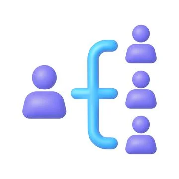 3d people icon 3d for web design. People icon 3d, great design for any purposes Stock Illustration