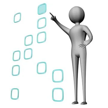 3d people Stock Illustration