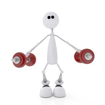 3d person athlete. Stock Illustration