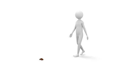 3d person throwing shit. Stock Footage 92623136