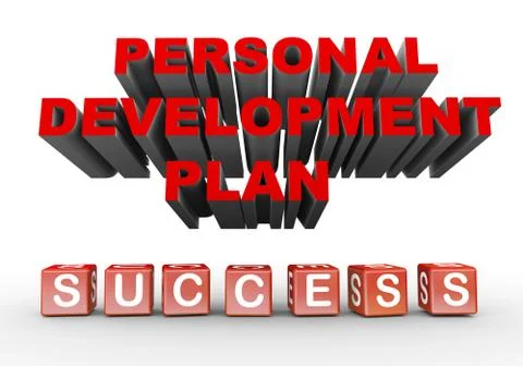 3d personal development plan Stock Illustration