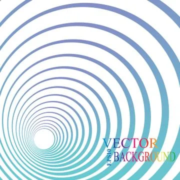 3d perspective circle background. Vector illustration 스톡 일러스트