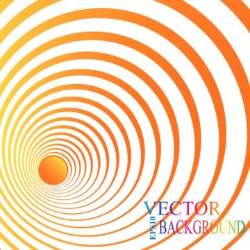 3d perspective circle background. Vector illustration Stock Illustration