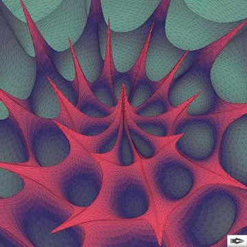 3d Perspective Grid Background. Mosaic. 3d Perspective Grid Background. Mo... Stock Photos