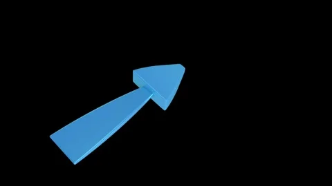 3D Perspective Pointing Arrow Animation Video stock 292337971