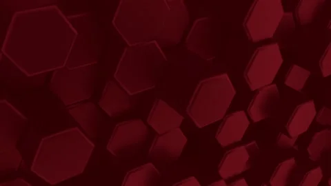 3d Perspective Red Hexagon Background Stock Footage 207468240