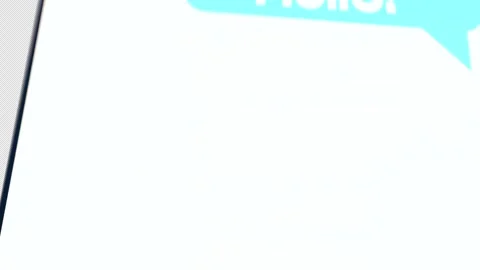 3D Phone Message Animation On Alpha Channel Stock Footage 314874207