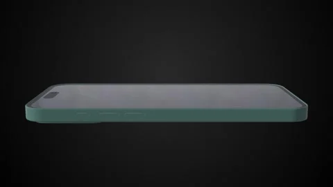 3D Phone Rotating On Black Background Stock Footage 320228600