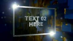 3D photo or video transitions with text in-between Stock After Effects
