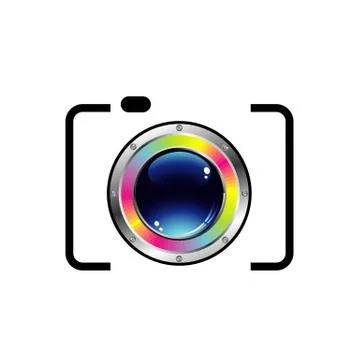 3d photography logo Stock Illustration