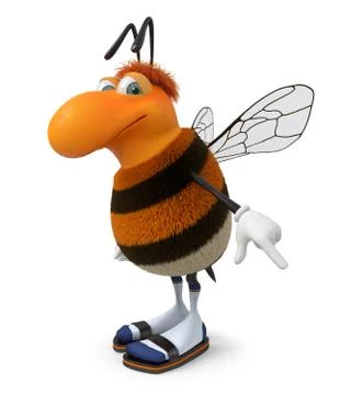 3d picture bumblebee Stock Illustration