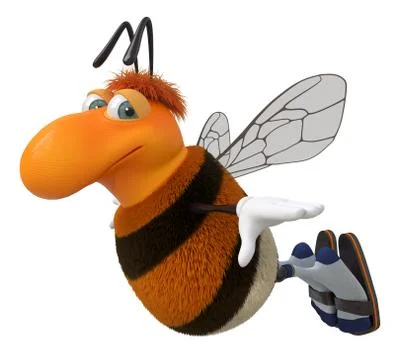 3d picture bumblebee Stock Illustration