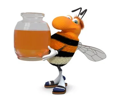 3d picture bumblebee Stock Illustration