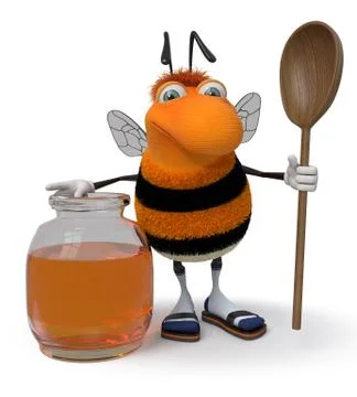 3d picture bumblebee Stock Illustration