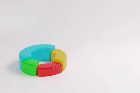 3d pie chart circle poster diagram infographic Stock Illustration