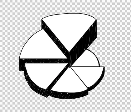 3D Pie Chart hand drawn whiteboard illustration video sketch Stock Footage 42451045