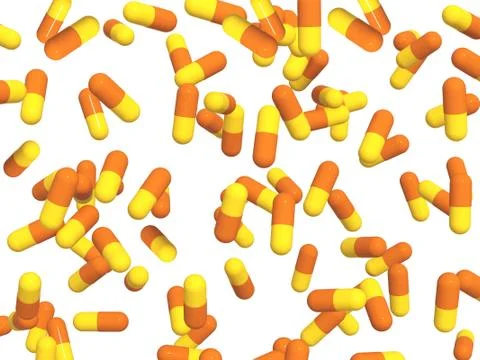 3d pills Stock Illustration