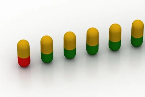 3d pills Free Stock Illustration