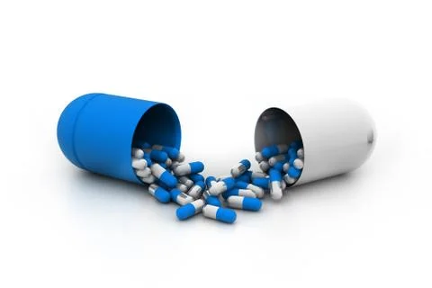 3d pills Stock Illustration