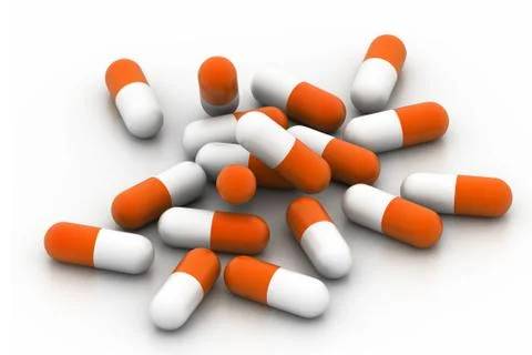 3d pills.. Stock Illustration