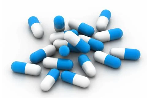 3d pills.. Stock Illustration