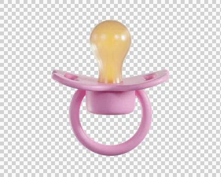 3d Pink Baby Pacifier Stock Illustration