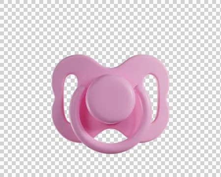 3d Pink Baby Pacifier Stock Illustration