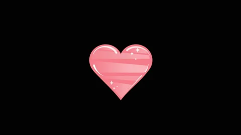 3d pink heart 스톡 동영상 169248870