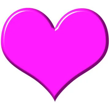 3D Pink Heart Stock Illustration