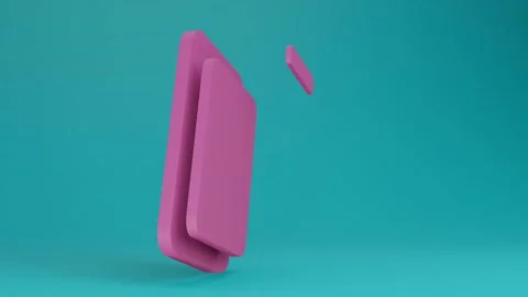 3d  Pink smartphone Stock Footage 145681954