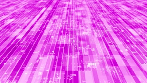 3D pink striped box pattern moving technology cyberspace background Stock Footage 272429876